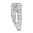 thumbnail image 1 of Riecok Mens Sleep Pants Elastic Waist Drawstring Pajama Bottoms Striped Trendy Fuzzy Lounge Pants Gray L, 1 of 6