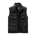 thumbnail image 1 of Riecok Mens Vests Lightweight Stand up Collar Sleeveless Jackets Zip up Coats with Pockets Casual Athletic Outerwear, 1 of 8