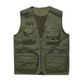 thumbnail image 1 of Riecok Mens Vests Lightweight V Neck Sleeveless Jackets Zip up Coats with Pockets Casual Athletic Outerwear, 1 of 4