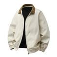 thumbnail image 1 of Riecok Mens Winter Jacket Long Sleeve Lapel Casual Windbreaker Stylish Outwear for Home Office Hiking, 1 of 7