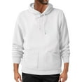 thumbnail image 1 of Riecok Mens Zipper Hoodie Lightweight Long Sleeve Hooded Pullover Tops with Pockets Solid Casual Trendy Clothes Drawstring, 1 of 2