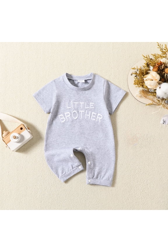 Newborn Baby Girl Boy Footie Romper Easy to Put on and Take Off Long Sleeve Easy to Put on and Take Off Loose Print Gray 3 Months