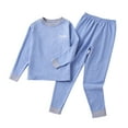 thumbnail image 1 of Riecok Outfit Sets Toddler Long Sleeve Solid Color Pullover Tops and Long Pants Soft Comfortable Warm Homewear, 1 of 4