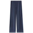 thumbnail image 1 of Riecok Pajama Pants for Men Elastic Waist Straight Leg Pajama Bottoms Solid Color Trendy Casual Lounge Pants Navy L, 1 of 4