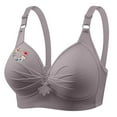 thumbnail image 1 of Riecok Plus Size Bra for Women Wireless Bras Full Coverage Support Push Up Bras Breathable Comfortable Bras, 1 of 4