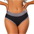 thumbnail image 1 of Riecok Plus Size Brief Panties Low Waist Stretch Butt Lifting Seamless Soft Comfortable Briefs Gray M, 1 of 8