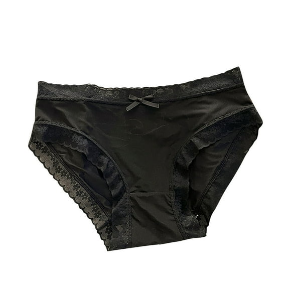 Riecok Plus Size Brief Underwear for Women Seamless Stretch Ice Silk Breathable Comfortable Underwear Panties Blue XL