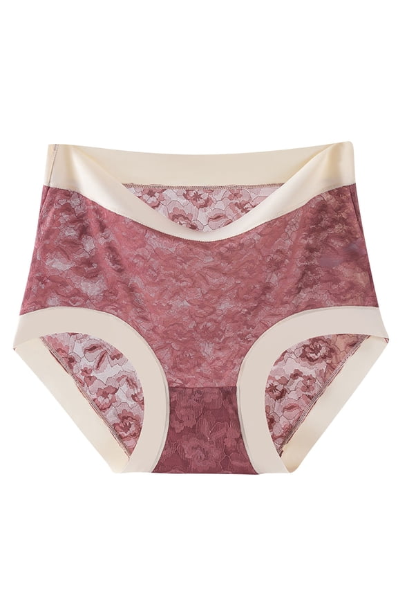 Plus Size Briefs for Women High Waist Stretch Solid Breathable Full Front Back Coverage Underwear Coffee XXXL