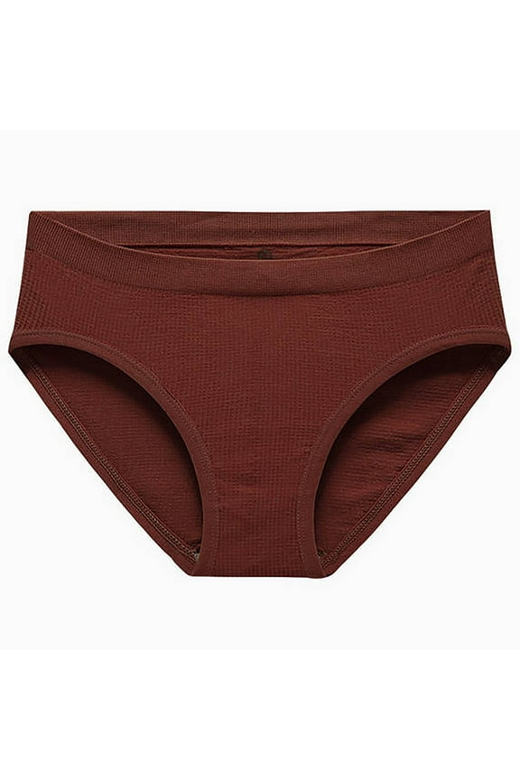 Plus Size Briefs for Women Seamless Plus Size Butt Lifting Stretch Full Front Back Coverage Underwear Coffee L