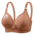 thumbnail image 1 of Riecok Plus Size Push up Bras No Wire Stretch Wireless Bras Full Coverage Support Bras Breathable Comfortable Bras, 1 of 1