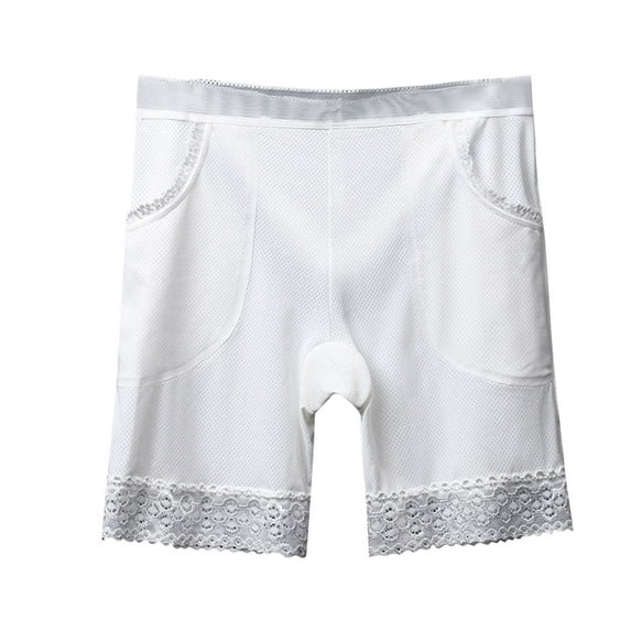 Riecok Plus Size Women Underwear Briefs High Waist Tummy Control Butt Lifting Stretch Comfortable Underwear Panties White XL