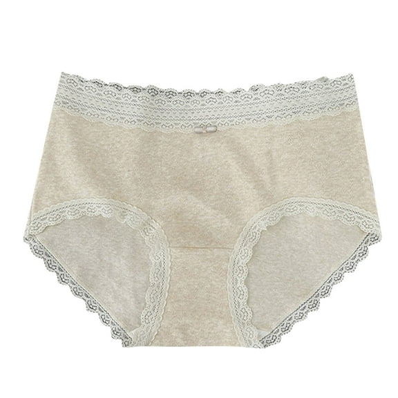 Riecok Seamless Underwear for Women Briefs High Waist Tummy Control Butt Lifting Breathable Comfortable Underwear Panties Yellow XL