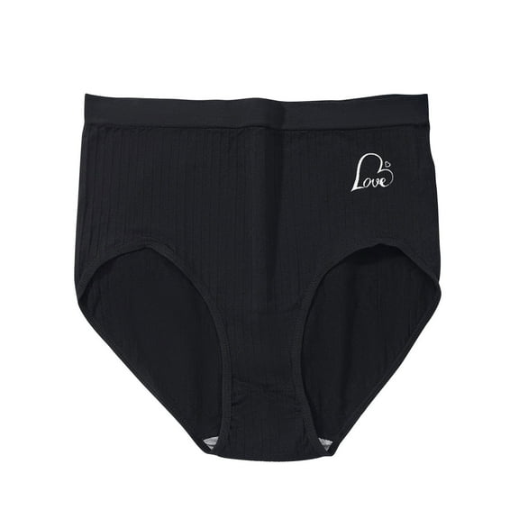 Riecok Seamless Underwear for Women High Waist Tummy Control Butt Lifting Seamless Comfortable Underwear Panties Black XXXXL