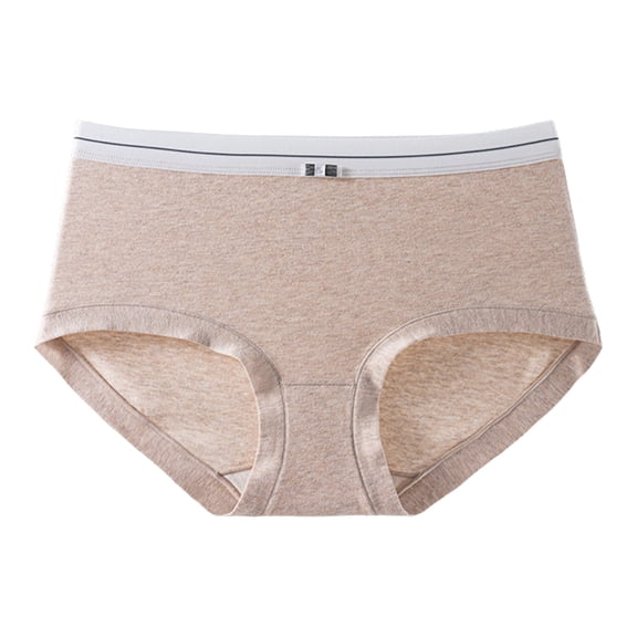 Riecok Seamless Underwear for Women Lace Stretch Seamless Breathable Comfortable Underwear Panties Khaki L