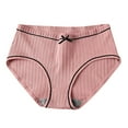 thumbnail image 1 of Riecok Seamless Underwear for Women Stretch Plus Size Plus Size Breathable Comfortable Underwear Panties Pink L, 1 of 7