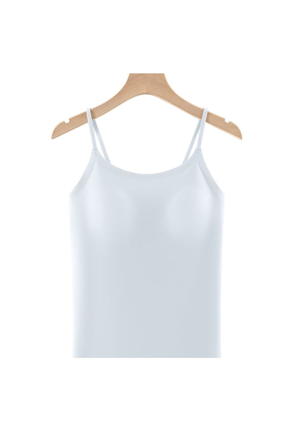 Shapewear Bodysuit for Women Thermal Underwear for Women Tops Round-Neck Built-In Breast Pads Button Warmth Winter Fall Fashion Comfortable Soft Blue M