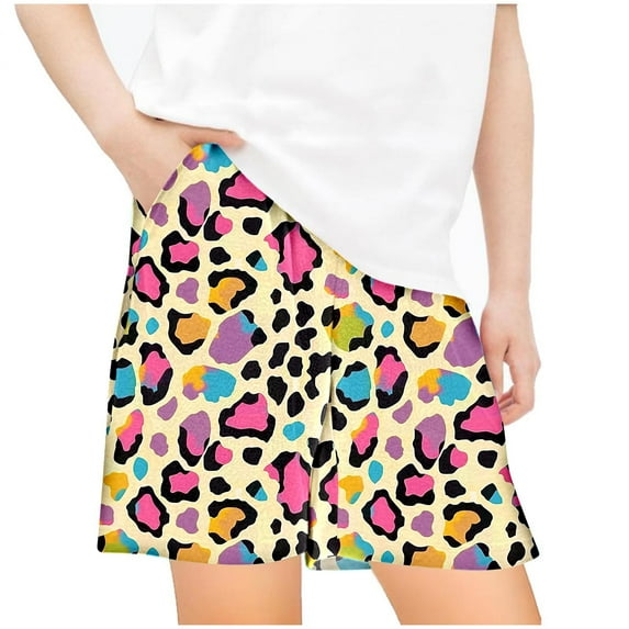 Riecok Shorts for Kids Summer Sports Pants With Pockets For Boys And Girls M 9 Years