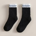 thumbnail image 1 of Riecok Slipper Socks for Women Thick Thermal Cushioned Crew Socks Mid Calf Stretched Plush Warm Sleeping Socks for Everyday Wear, 1 of 2
