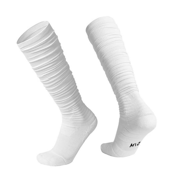 Riecok Soccer Socks Men Thick Thermal Cushioned Crew Socks Knee High Stretched Winter Warm Socks for Cold Weather