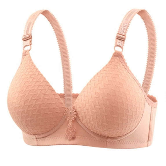 Riecok Sports Bras for Women Stretch Wireless Bras Full Coverage Everyday Bras Breathable Comfortable Bras