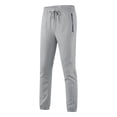 thumbnail image 1 of Riecok Sweatpants for Men Drawstring Elastic Waist Baggy Pants Solid Athletic Workout Joggers with Pockets Gray S, 1 of 3