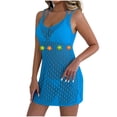 thumbnail image 1 of Riecok Swim Cover Up for Women Sleeveless Crochet Lightweight Swimsuit Cover Ups Summer Vacation Outfits, 1 of 7