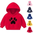 thumbnail image 1 of Riecok Toddler Baby Boys Girls Cotton Hoodie Sweatshirt Long Sleeve With Pockets Crewneck Fashion Hoodie Oversized Love Pattern Kids Warm Winter Hoodies Pullover Hooded Sweatshirt Blue 5 T, 1 of 3