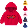 thumbnail image 1 of Riecok Toddler Baby Boys Girls Cotton Hoodie Sweatshirt Long Sleeve With Pockets Crewneck Soft Oversized Love Pattern Hoodies for Boys Athletic Tops Blouse Tee Spring Clothes Blue 6 T, 1 of 3