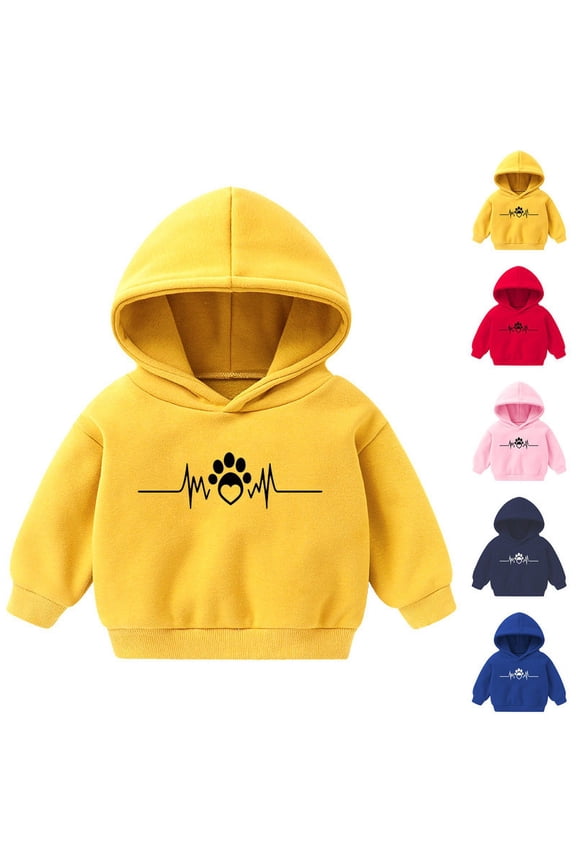 Toddler Baby Boys Girls Cotton Hoodie Sweatshirt Long Sleeve With Pockets Round Neck Soft Casual Love Pattern Hoodies for Boys Athletic Tops Blouse Tee Spring Clothes Navy 3 T
