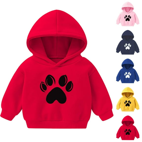 Riecok Toddler Baby Boys Girls Cotton Hoodie Sweatshirt Long Sleeve With Pockets Round Neck Trendy Casual Love Pattern Kids Warm Winter Hoodies Pullover Hooded Sweatshirt Navy 1 T