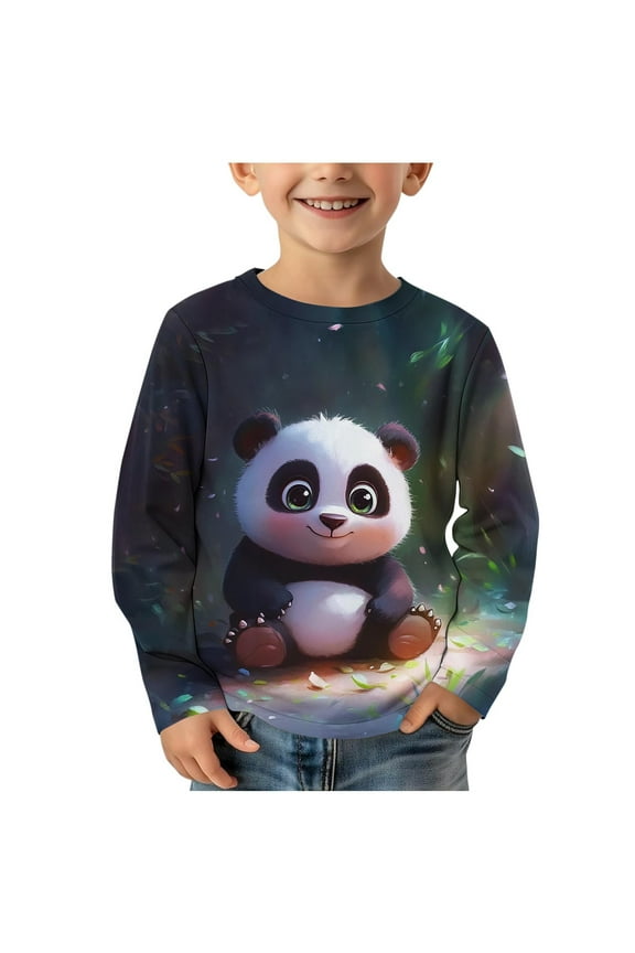 Toddler Boy Hoodie Sweatshirt Long Sleeve Crew Neck Casual Soft Warm Spring Clothes 2025 Basic Sports Shirt Trendy Clothes Winter&nbsp;Clothes Older Children Pullover Black 4 T