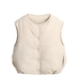 thumbnail image 1 of Riecok Toddler Fall Vest Button down Sleeveless Jackets Solid Lightweight Waistcoat Cozy Warm Outerwear, 1 of 3