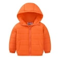 thumbnail image 1 of Riecok Toddler Puffer Jacket Lightweight Hooded Long Sleeve Jackets Solid Zip up Coats Cute Warm Outerwear with Pockets, 1 of 8
