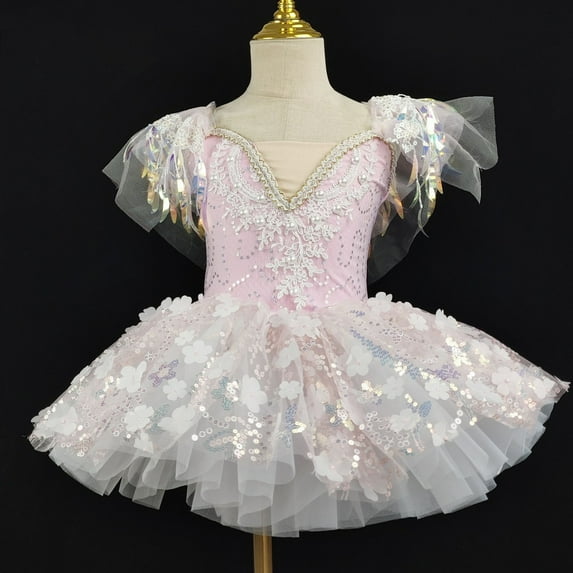 Riecok Tween Girls Bohemian Bow Dress Ruffle Waist Sleeveless Stretch Beach Dress Summer Casual Dress Kids Fashion Dress Pink 120