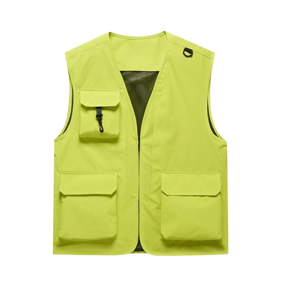 Riecok Vest for Men Winter Sleeveless Jackets Zip up Coats with Multiple Pockets Casual Athletic Outerwear