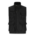 thumbnail image 1 of Riecok Vest for Men Winter Stand up Collar Sleeveless Jackets Zip up Coats with Pockets Casual Athletic Outerwear, 1 of 5
