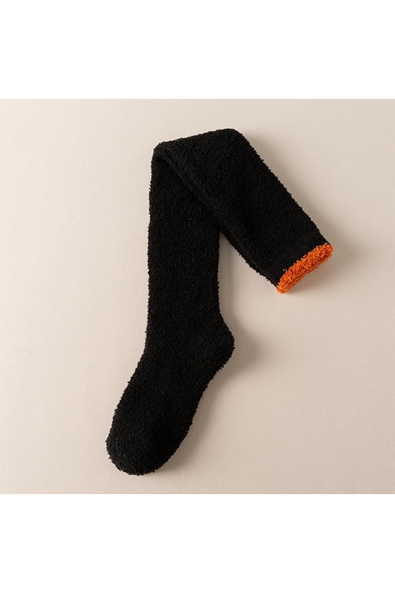 Warm Socks for Women Thick Thermal Cushioned Crew Socks Knee High Stretched Plush Warm Sleeping Socks for Cold Weather