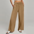 thumbnail image 1 of Riecok Wide Leg Sweatpants Women High Waist Elastic Waist Straight Leg Solid Color Sport Lounge Trousers Loose Workout Joggers, 1 of 8