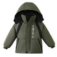 thumbnail image 1 of Riecok Winter Coat for Toddler Boy with Pocket Long Sleeve Zip up Solid Color Everyday Casual Outwear Green 5 Years, 1 of 8
