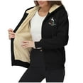 thumbnail image 1 of Riecok Winter Coats for Women Long Sleeve Hooded Jackets Zip Up Christmas Printed Fleece Lined Coats Casual Stylish Clothes, 1 of 8