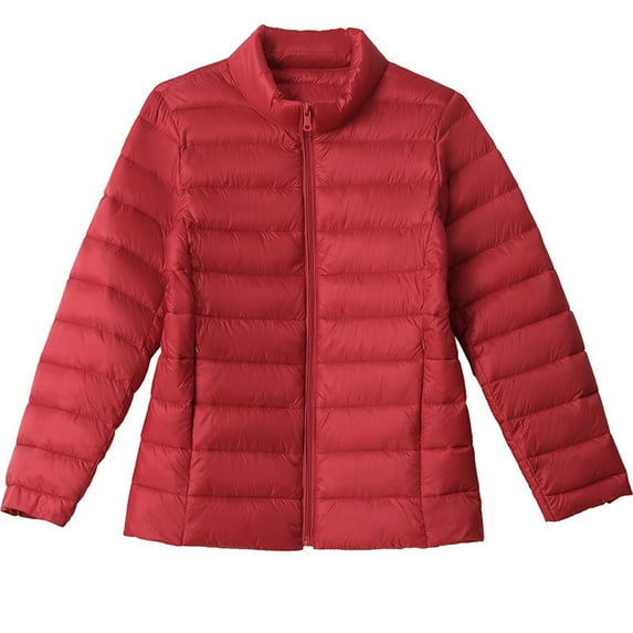 Riecok Winter Coats for Women Long Sleeve Jackets Zip Up Coats with Pockets Solid Color Casual Warm Outerwear