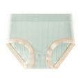 thumbnail image 1 of Riecok Women Underwear Panties High Waist Stretch Plus Size Breathable Soft Comfortable Briefs Green 3XL, 1 of 8