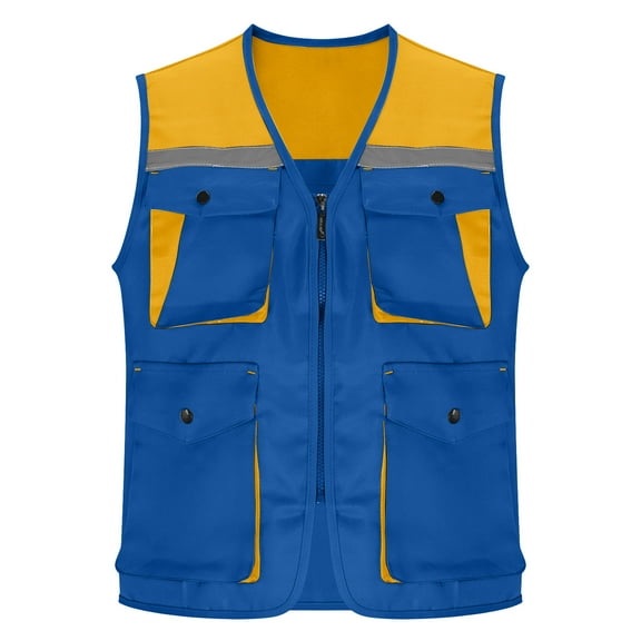 Riecok Women's Travel Vest with Multi Pockets V Neck Breathable Sleeveless Jackets Zip up Fishing Camping Outerwear