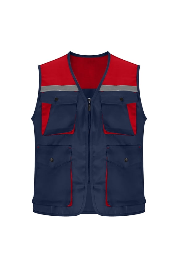 Women's Travel Vest with Multi Pockets V Neck Breathable Sleeveless Jackets Zip up Fishing Camping Outerwear