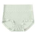 thumbnail image 1 of Riecok Womens Briefs Plus Size Lace Stretch Seamless Breathable Full Front Back Coverage Underwear Green L, 1 of 7