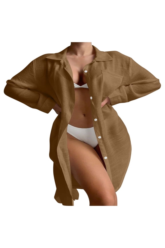 Womens Cover Up Jacket Long Sleeve Open Front Sun Protection Cover Ups Summer Beach Vacation Cardigans