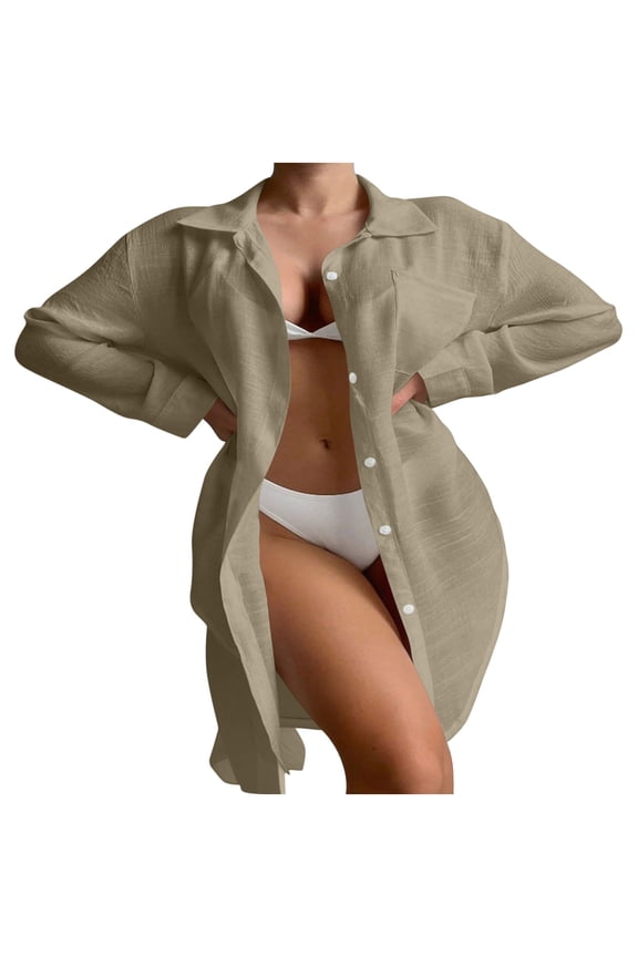 Womens Cover Up Jacket Long Sleeve Open Front Sun Protection Cover Ups Summer Beach Vacation Cardigans