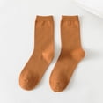 thumbnail image 1 of Riecok Womens Crew Socks Lightweight Cushioned Ankle Socks Mid Calf Stretched Soft Cozy Socks for Travel Hiking and Running, 1 of 3