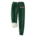 thumbnail image 1 of qelini Womens Fleece Sweatpants Joggers Elastic Waist Pants Baggy Warm Pants Dressy Gym Trousers with Pockets, 1 of 3