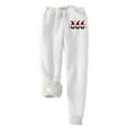 thumbnail image 1 of qelini Womens Fleece Sweatpants Joggers Elastic Waist Pants Baggy Warm Pants Dressy Gym Trousers with Pockets, 1 of 3